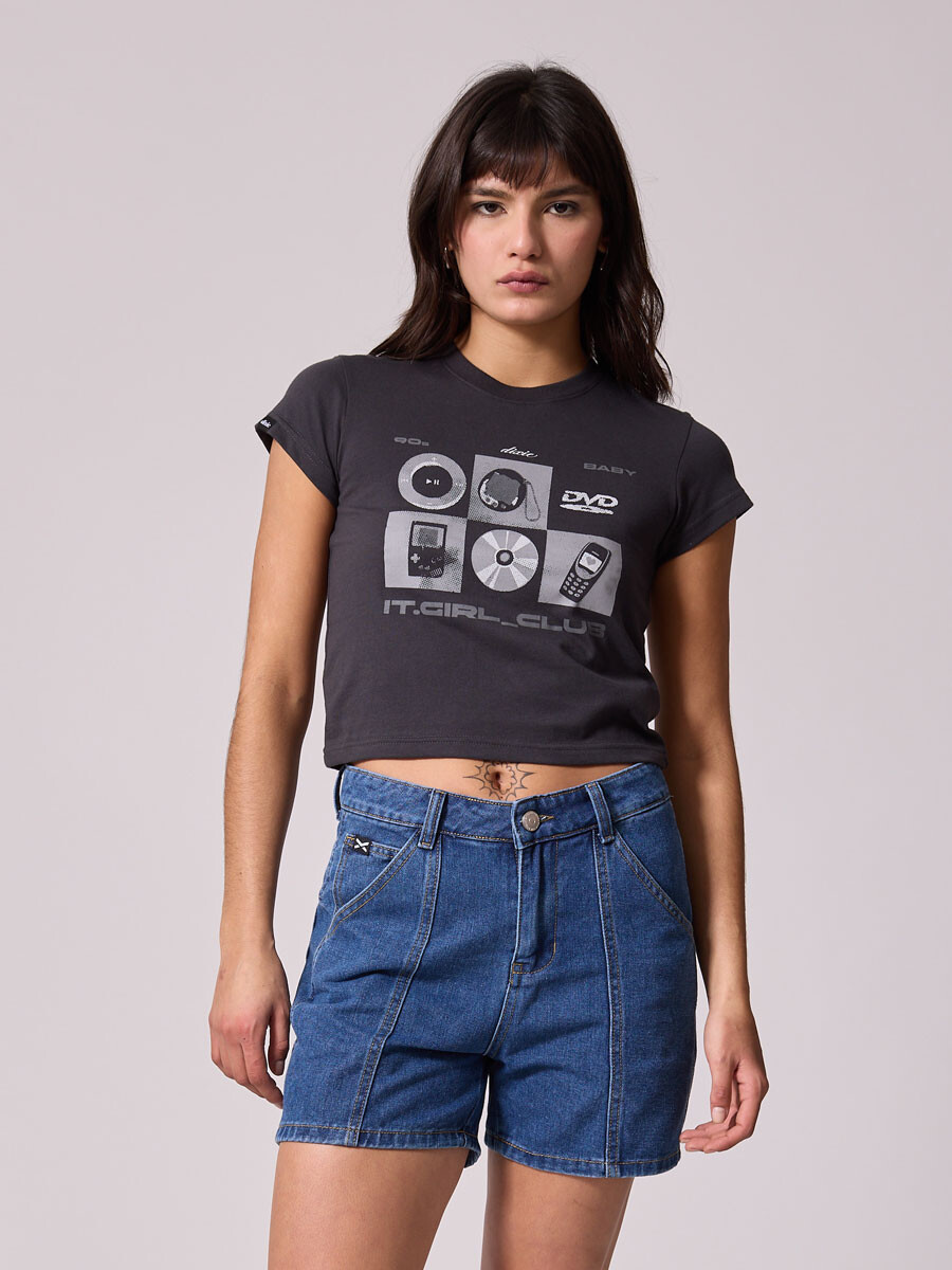 T-SHIRT CATINA DIXIE - Gris Oscuro 
