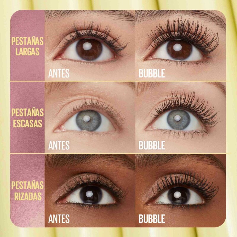 Máscara de Pestañas Maybelline Colossal Bubble Volumen Brownish Black Lavable