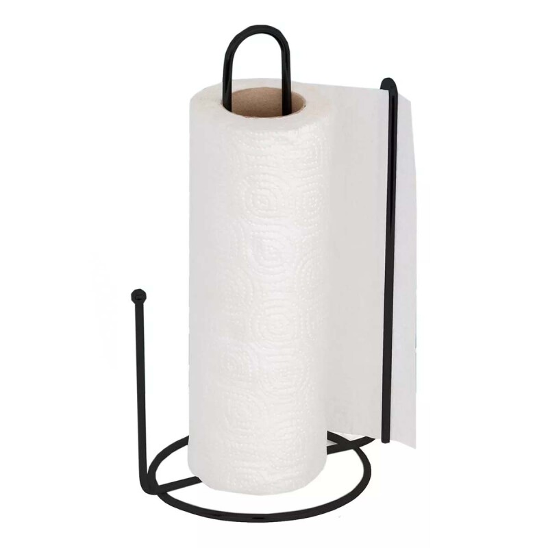 Porta rollo 13x16x27 cm negro NEGRO