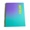 CUADERNO MILAN SUNSET CON ESPIRAL TAMAÑO A4 DE 90 HOJAS RAYADO CUADERNO MILAN SUNSET CON ESPIRAL TAMAÑO A4 DE 90 HOJAS RAYADO