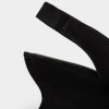 Stiletto Bianca en cuero gamuza Negro