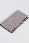 Billetera tarjetero washed grande gris