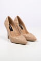 Stilettos capitoneados Beige