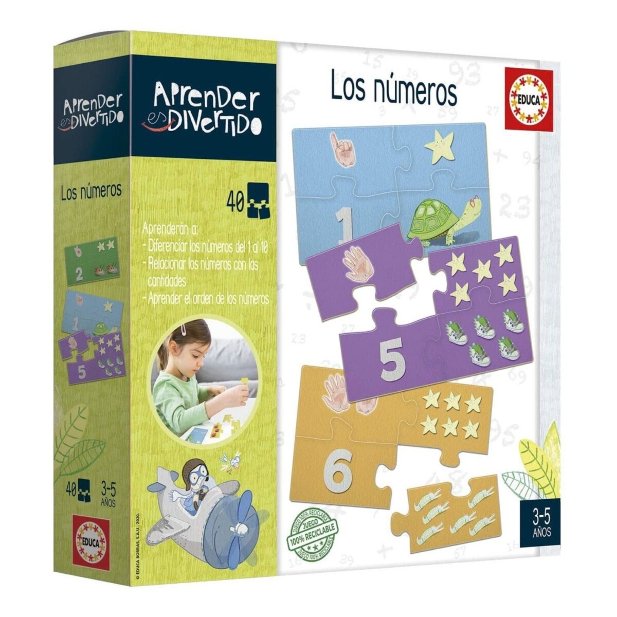 Puzzle Aprender Es Divertido Numeros Rompecabezas Educa 