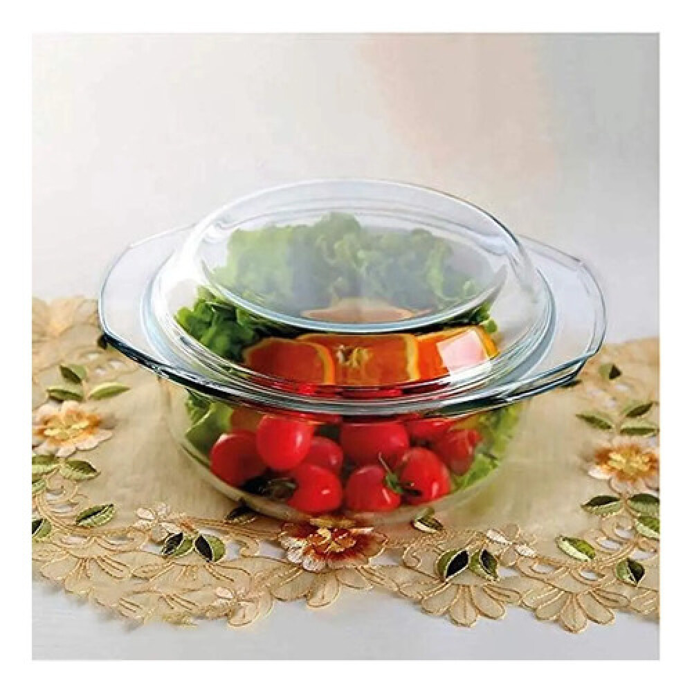 Cacerola borosilicato con tapa 3 L 27x12 cm Cacerola borosilicato con tapa 3 L 27x12 cm