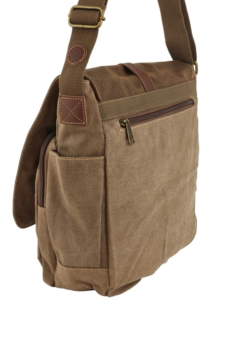 Morral clásico de lona Marrón