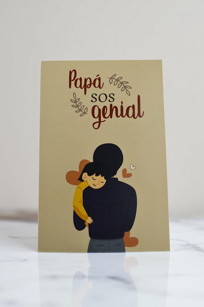 Tarjeta día del padre 10x15 - DISEÑO 4 