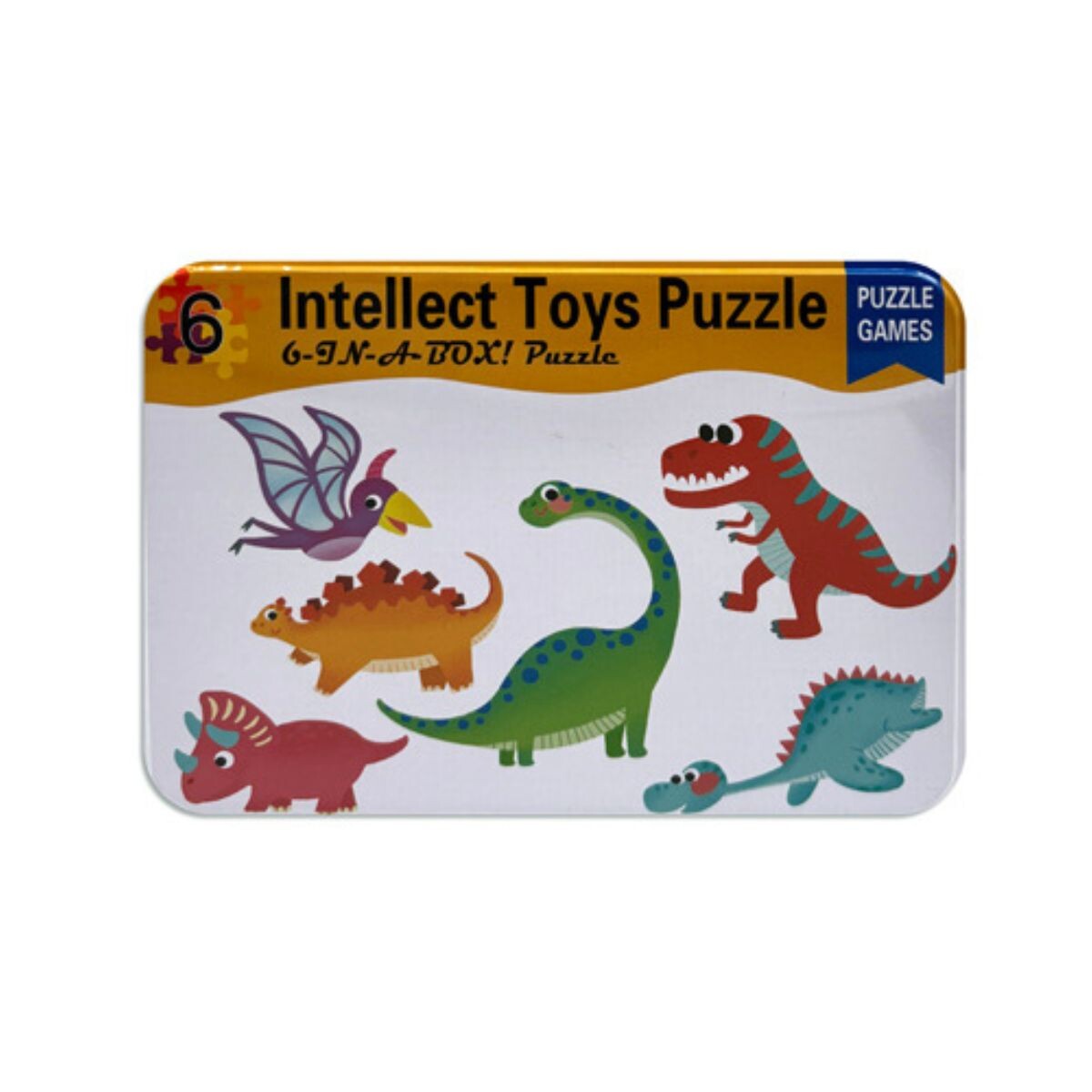 Puzzle rompecabezas 6 figuras para armar - Dinos 