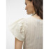 VMNAJA SS V-NECK TOP JRS GA BIRCH
