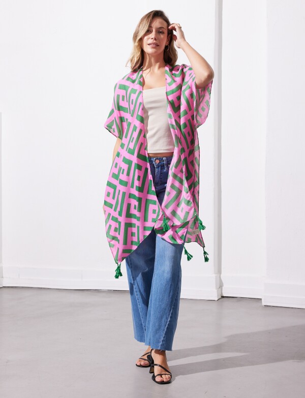 Kimono Printed FUCSIA/MULTI