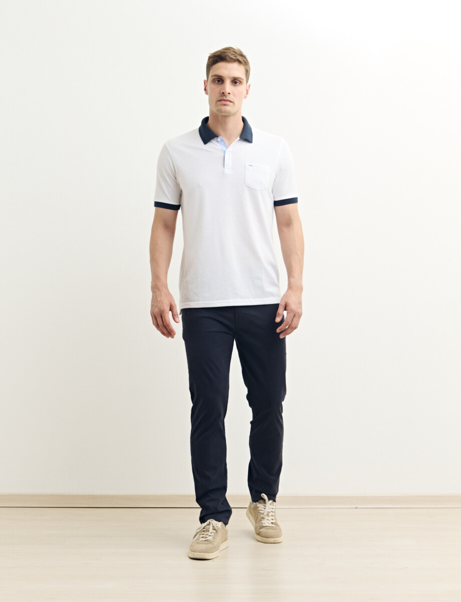 520753 REMERA HARRINGTON LABEL Blanco