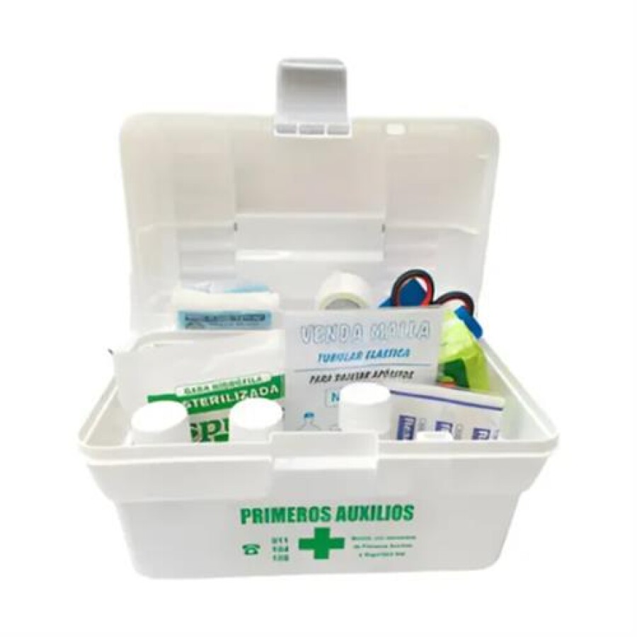 Caja Vacía para Botiquín de Primeros Auxilios con Manija Caja Vacía para Botiquín de Primeros Auxilios con Manija