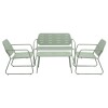 JGO JARDIN METAL VERDE 4PZAS Unica