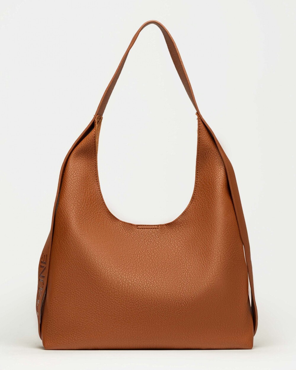 Bolso Heather en efecto cuero graneado Cuoio