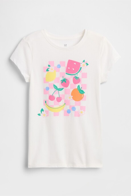 Remera Gráfico Manga Corta Niña New Off White