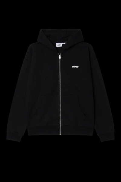 GAZE EXTRA HEAVY ZIP HOOD Negro