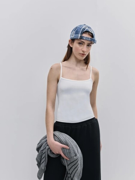 MUSCULOSA P.CAKE TULIPAN BLANCO