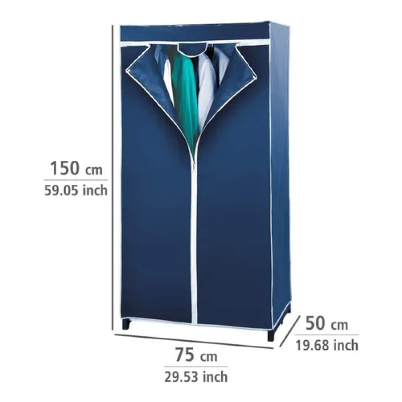 Placard movible polipropileno azul Jumbo Wenko 53x26x160 cm. Placard movible polipropileno azul Jumbo Wenko 53x26x160 cm.