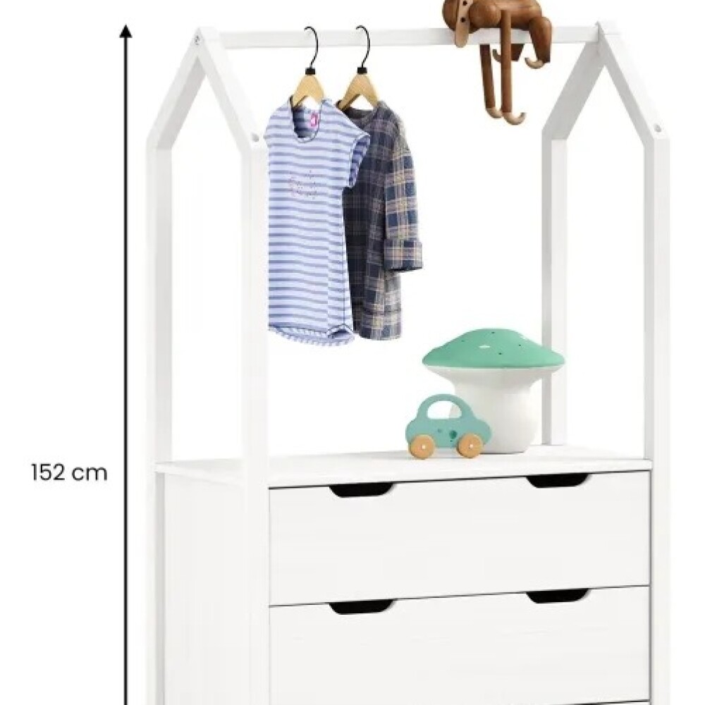 COMODA CAJONERA MADERA MACIZA 3 CAJONES CON PERCHERO COMODA CAJONERA MADERA MACIZA 3 CAJONES CON PERCHERO