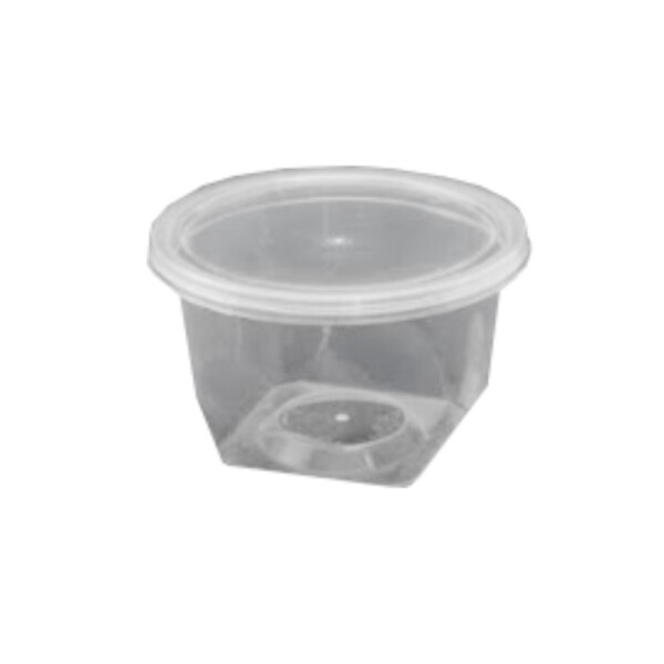 POTE CON TAPA 500 CC TRANSPARENTE