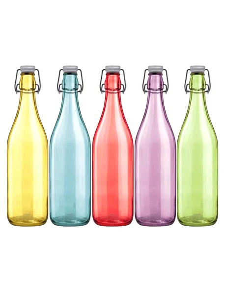 BOTELLA VIDRIO 500LT/H27CM COLORES SURTIDOS BOTELLA VIDRIO 500LT/H27CM COLORES SURTIDOS
