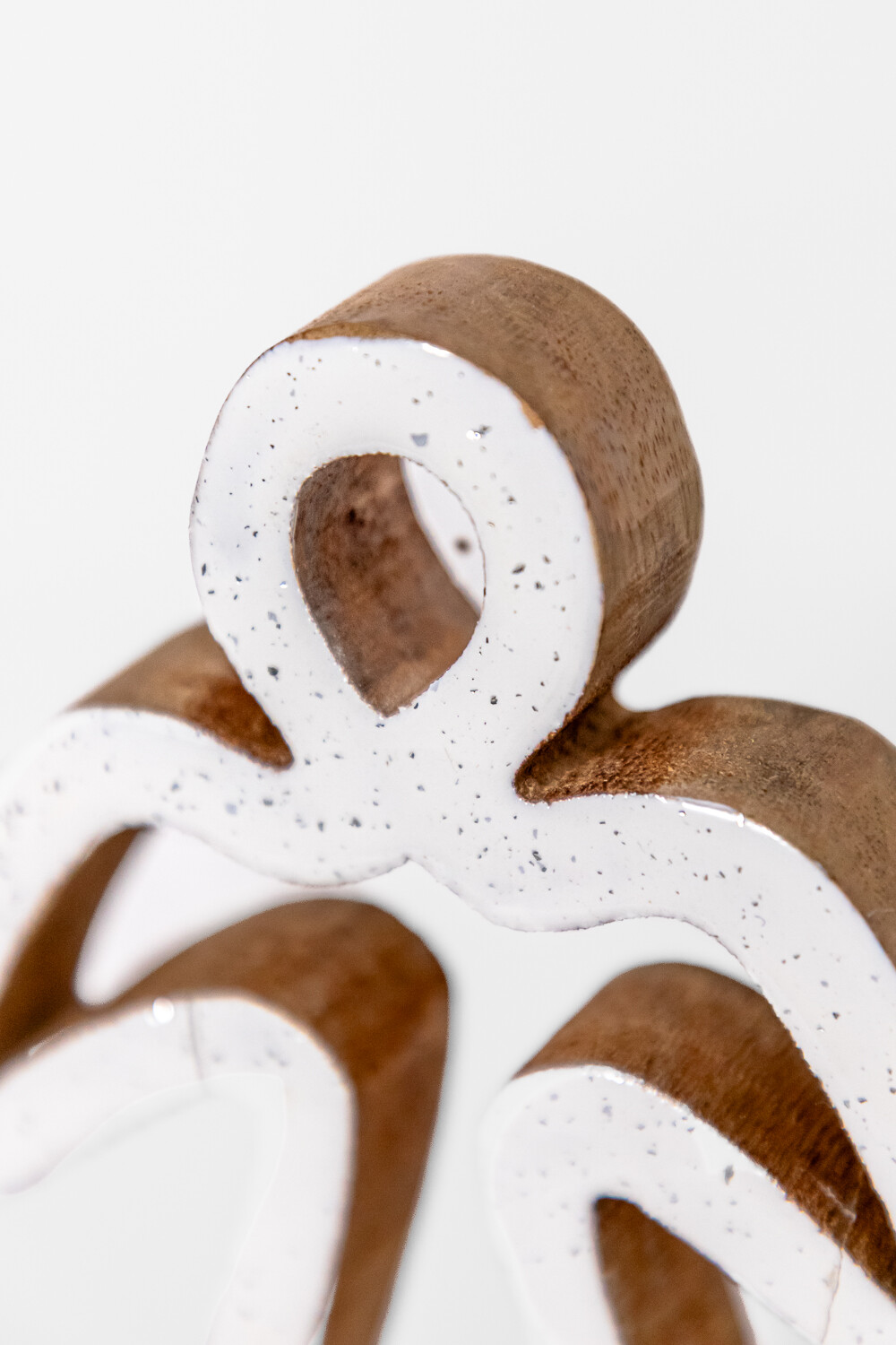 Deco Navidad ángel De Madera Foil Color Unico