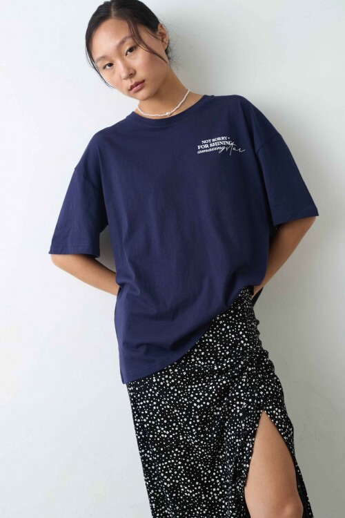 Top Fermina Azul Gastado
