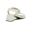 Molekinha Sandalia Con Tiras Infantil Napa Brilho Milao Neo Blanco