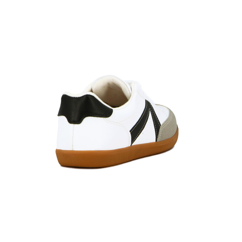 Vizzano Calzado Dama Casual Acordonado Blanco-negro