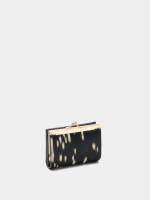 Cartera De Piel Estampado Animal negro