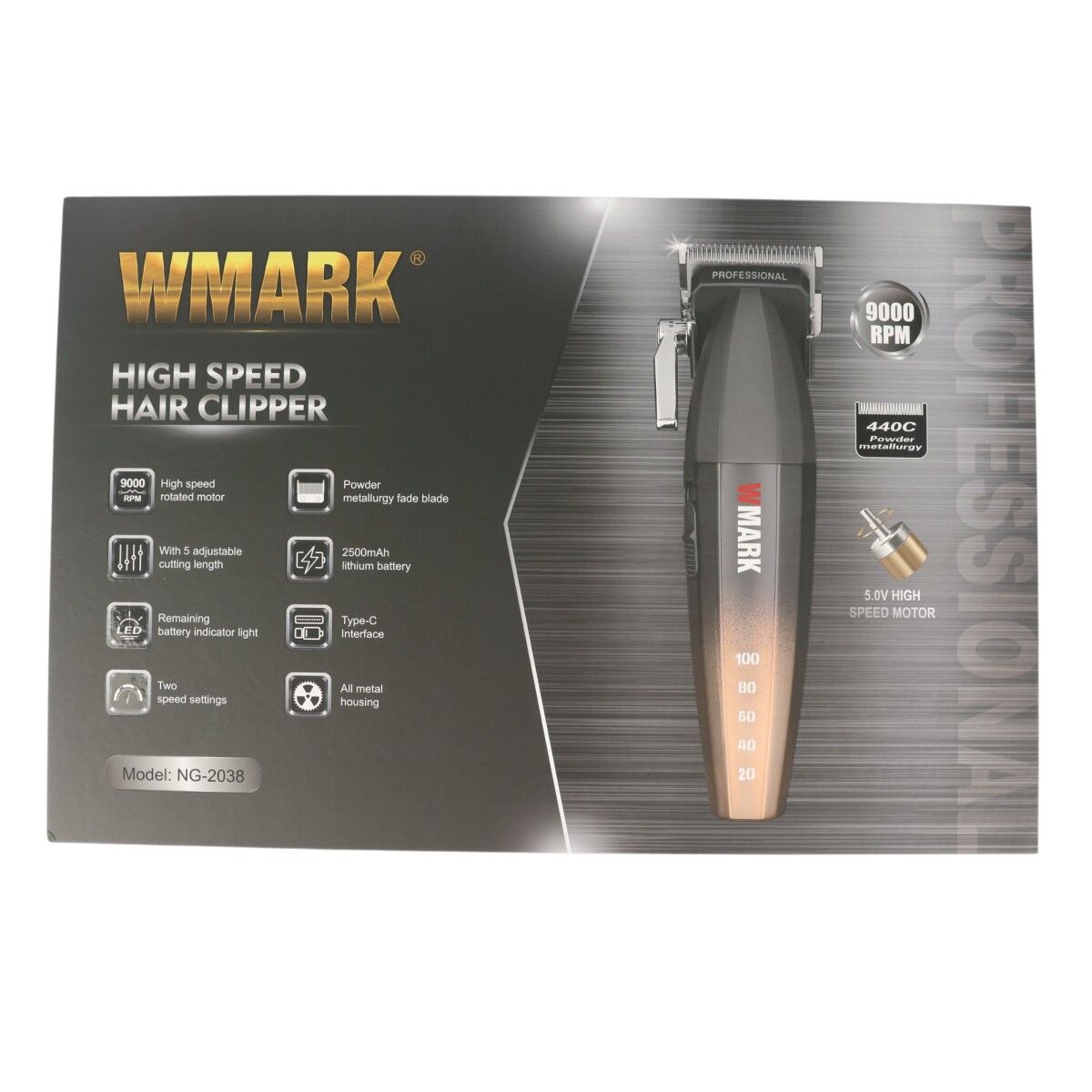 MAQUINA DE CORTAR PELO PROFESIONAL + PEINES CAPA Y ACEITE 