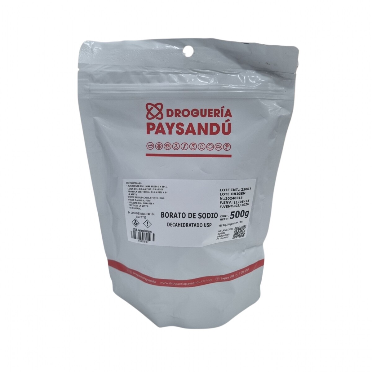 Borato de Sodio Puro - 500 g 