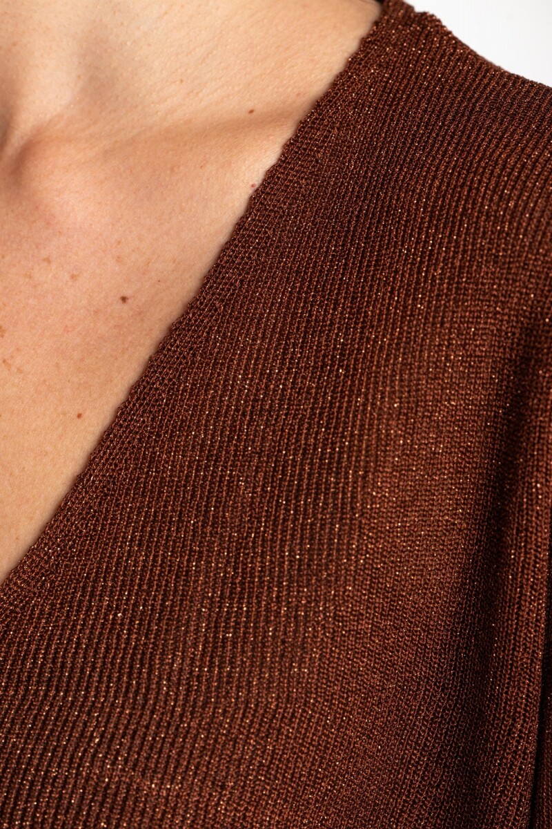 Sweater Lurex Marrón