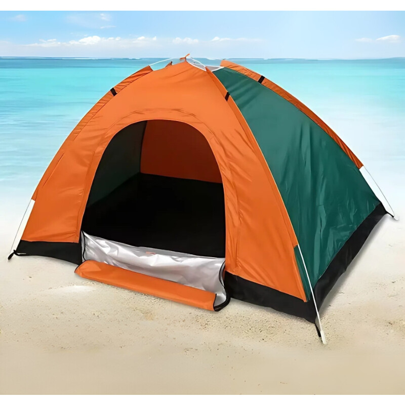 Carpa iglú con mosquitero de 3-4 personas 1.90 x 1.30 Naranja