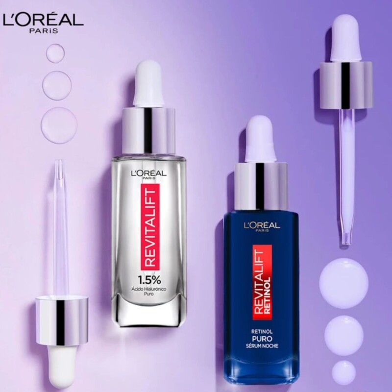 Pack L'Oreal Revitalift Sérum Retinol Noche 30ml + Sérum 30ml Pack L'Oreal Revitalift Sérum Retinol Noche 30ml + Sérum 30ml