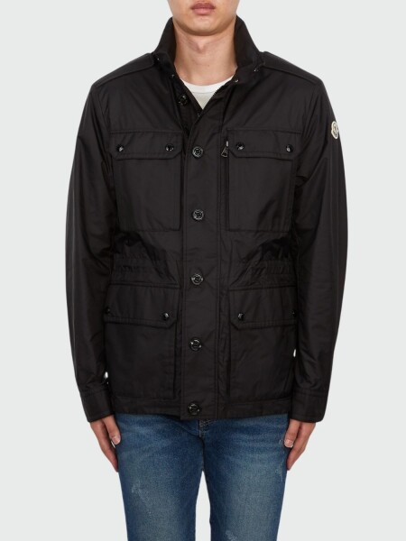 Moncler - Campera impermeable con bolsillos, LEZ Negro