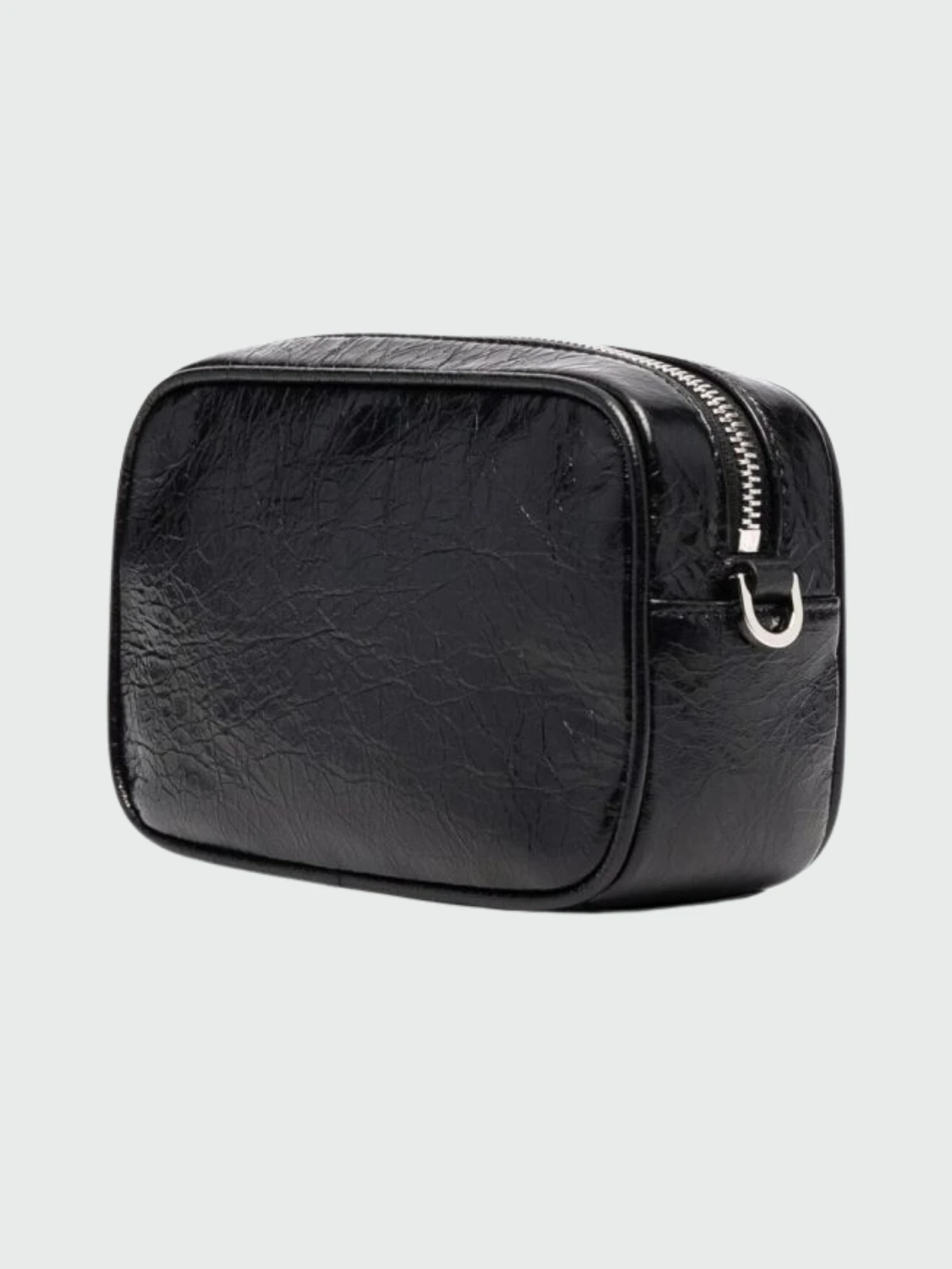 Golden Goose-Cartera de cuero, Star bag mini Negro