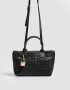 City Cartera City Trenzada - Negro