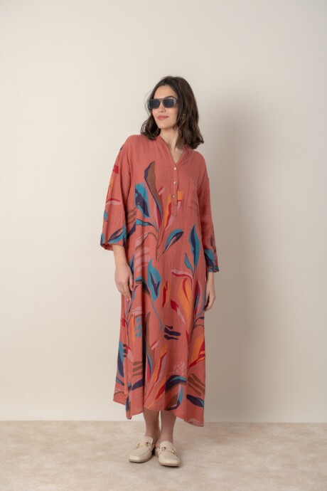 VESTIDO SILVINA Terracota