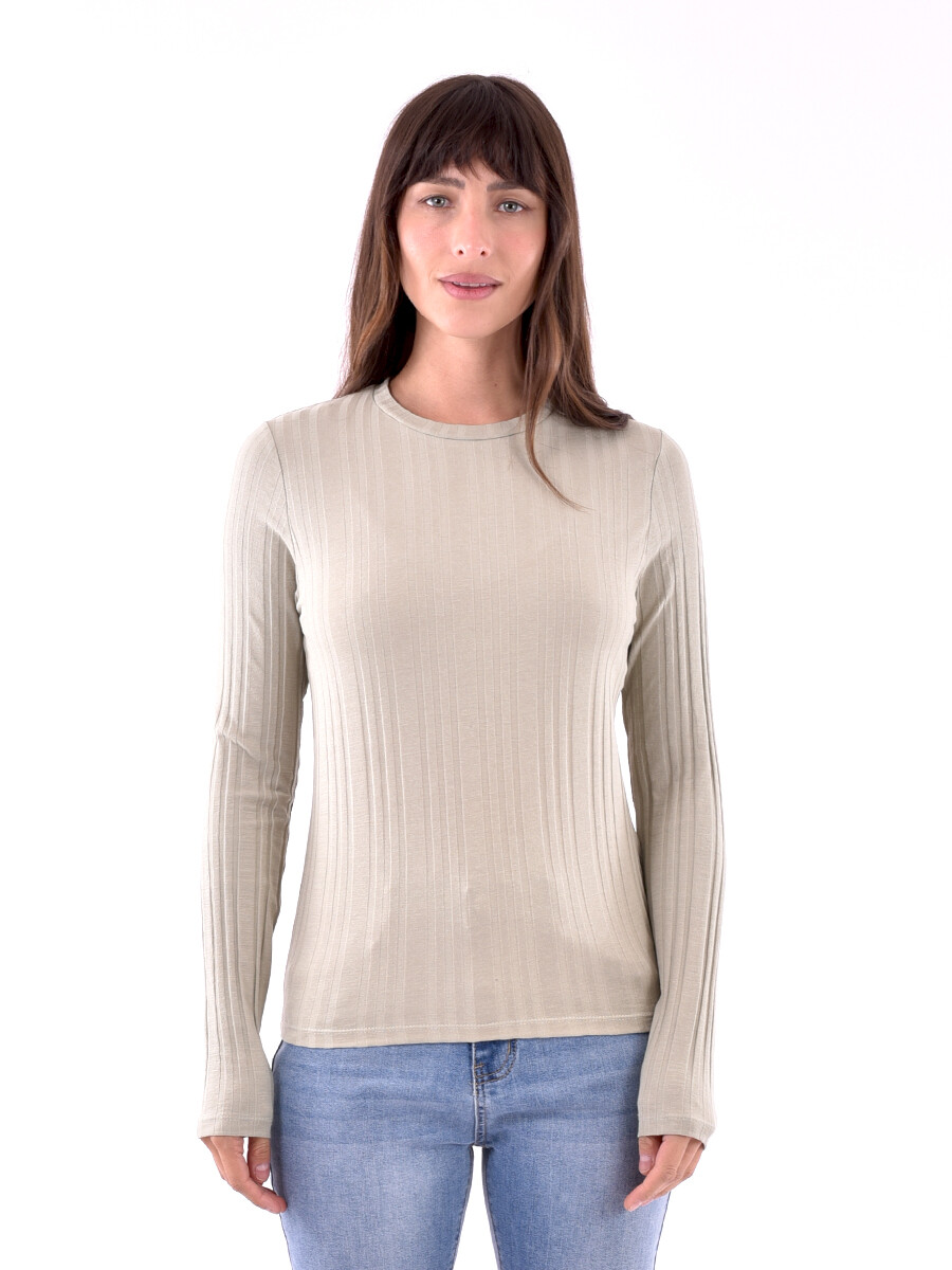 REMERA DALIA - VERDE GRISACEO 