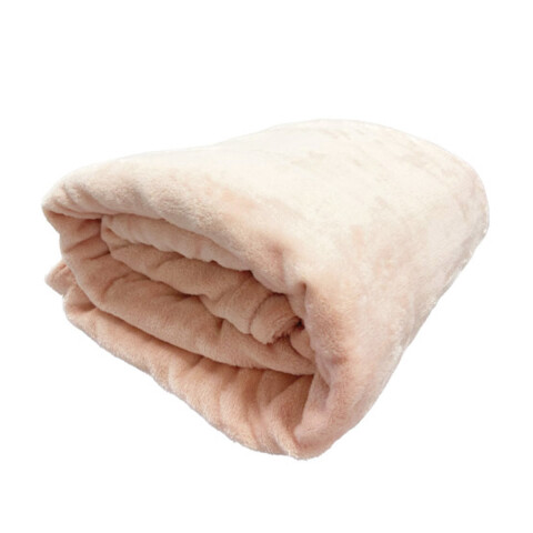 Frazada Flannel King Size Home Class 240 x 260 cm CORAL