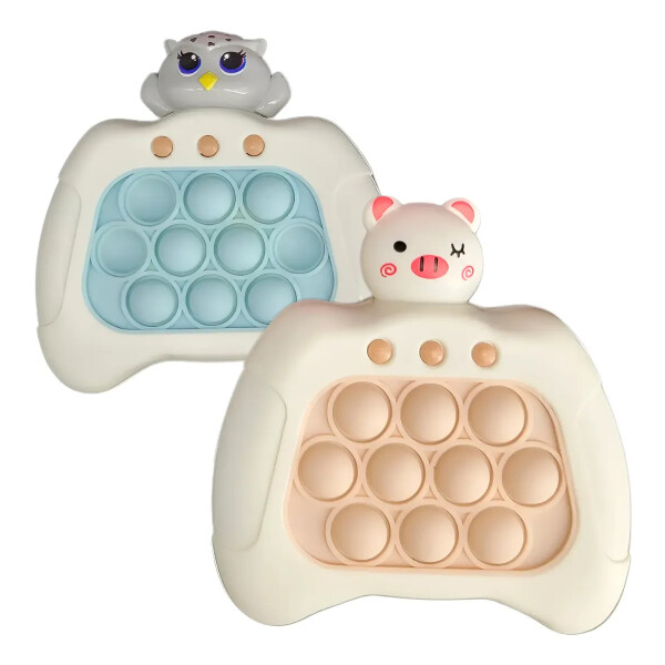 Pop it eléctrico, juego anti-stress, para la memoria, super divertido Animalito blanco