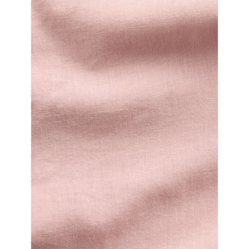 V-SS STANDARD LINEN COTTON RESORT COLLAR DUSTY PINK