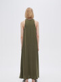 Vestido Albareda Verde Oliva Oscuro
