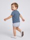 Pantalon De Micro Rayas Gris