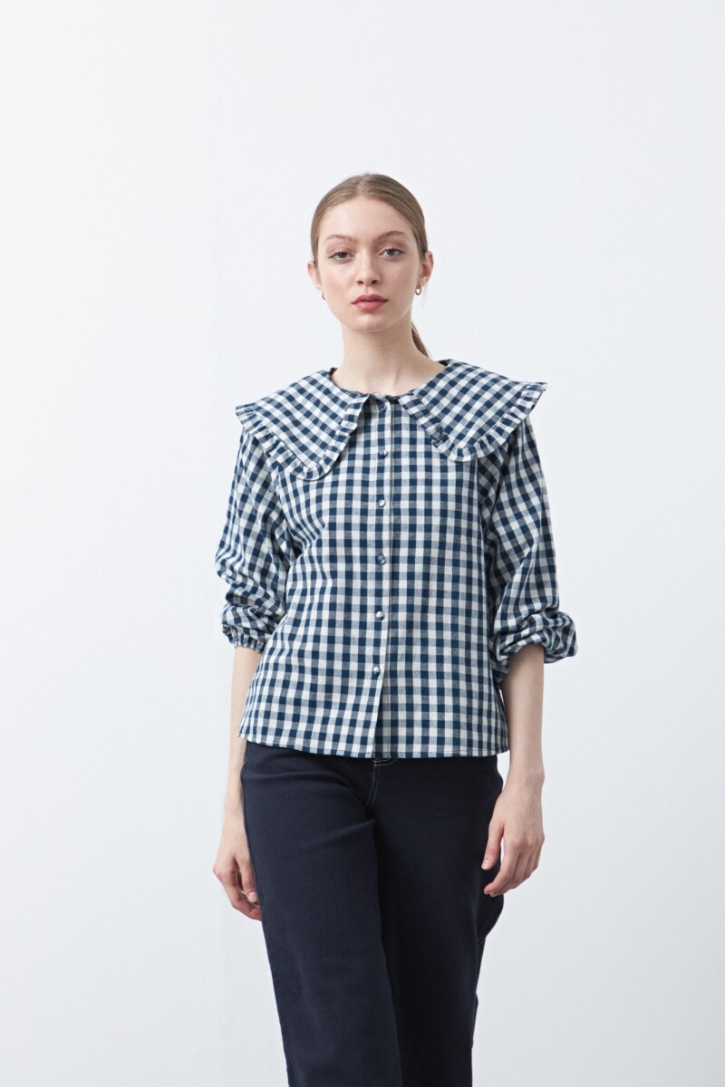 CAMISA ORCHID Azul Oscuro