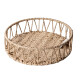 Bandeja centro de mesa 30x6 cms fibras naturales NATURAL