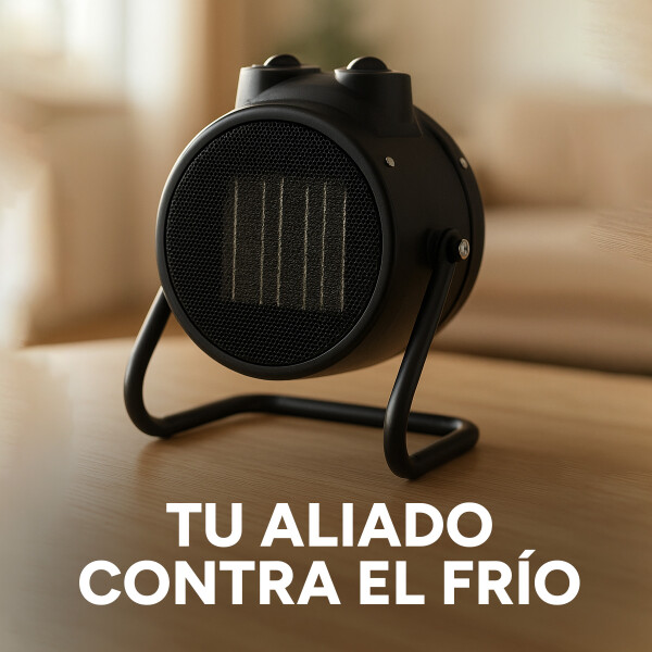 Caloventilador Cañon 2000W Eléctrico Potente 3 Modos Estufa Variante Color Negro