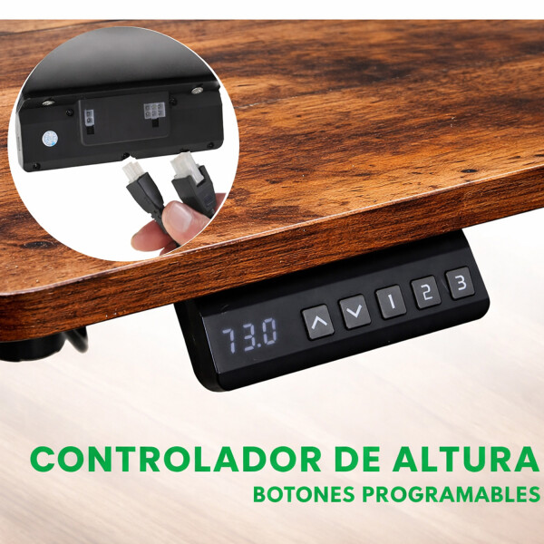 Escritorio Eléctrico 60 X 120 Altura Regulable ESCRITORIO ELECTRICO PL 60X120 MARR R30