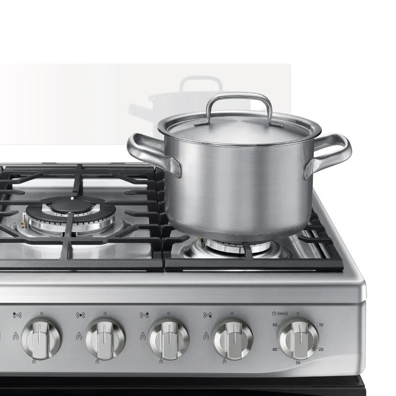 Cocina A Gas Samsung Con Triple Power Burner 5 Hornallas NX52A7422CS/ZS Cocina A Gas Samsung Con Triple Power Burner 5 Hornallas NX52A7422CS/ZS